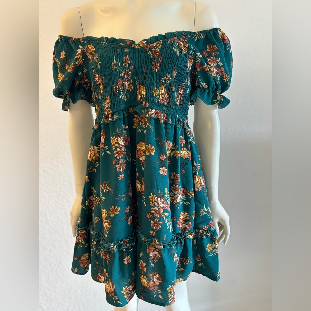 🌻Off-Shoulder Floral Dress🌻